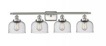 Innovations Lighting 916-4W-SN-G74 - Bell - 4 Light - 38 inch - Brushed Satin Nickel - Bath Vanity Light
