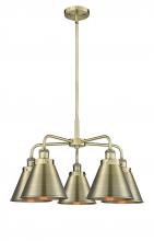 Innovations Lighting 916-5CR-AB-M13-AB - Appalachian - 5 Light - 27 inch - Antique Brass - Chandelier