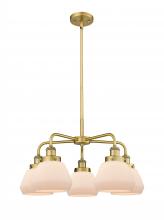 Innovations Lighting 916-5CR-BB-G171 - Fulton - 5 Light - 26 inch - Brushed Brass - Chandelier