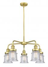 Innovations Lighting 916-5CR-SG-G184S - Canton - 5 Light - 24 inch - Satin Gold - Chandelier