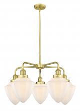 Innovations Lighting 916-5CR-SG-G661-7 - Bullet - 5 Light - 24 inch - Satin Gold - Chandelier