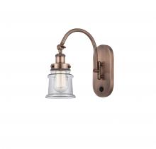 Innovations Lighting 918-1W-AC-G182S - Canton - 1 Light - 7 inch - Antique Copper - Sconce