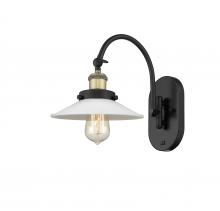 Innovations Lighting 918-1W-BAB-G1 - Halophane - 1 Light - 9 inch - Black Antique Brass - Sconce