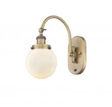 Innovations Lighting 918-1W-BB-G201-6 - Beacon - 1 Light - 6 inch - Brushed Brass - Sconce