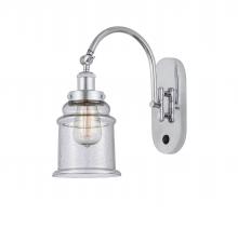 Innovations Lighting 918-1W-PC-G184 - Canton - 1 Light - 7 inch - Polished Chrome - Sconce