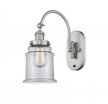 Innovations Lighting 918-1W-SN-G182 - Canton - 1 Light - 7 inch - Brushed Satin Nickel - Sconce