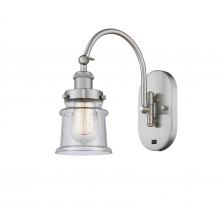Innovations Lighting 918-1W-SN-G184S - Canton - 1 Light - 7 inch - Brushed Satin Nickel - Sconce