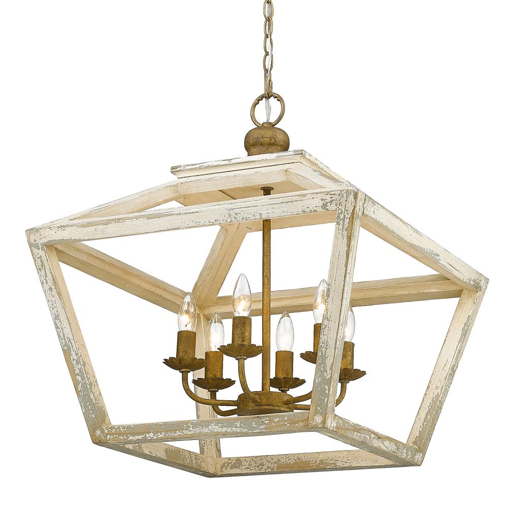 Haiden 6-Light Pendant in Burnished Chestnut