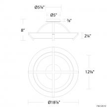 Modern Forms US Online FM-54519-AB - Copa Flush Mount Light