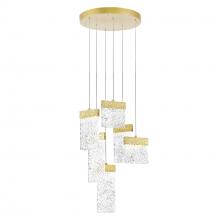  1090P16-6-620 - Carolina LED Chandelier With Gold Leaf Finish