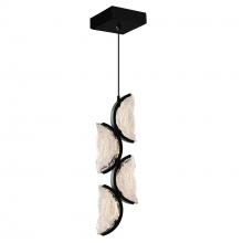  1715P8-4-101 - Moon Integrated LED Black Mini Pendant