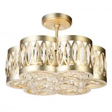  9906P16-6-208 - Nova 6 Light Chandelier With Champagne Finish