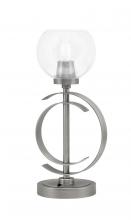  56-GP-4100 - Accent Lamp, Graphite Finish, 5.75" Clear Bubble Glass