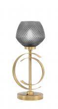  56-NAB-4622 - Accent Lamp, New Age Brass Finish, 6" Smoke Textured Glass