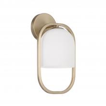  657311MA-558 - 1-Light Capsule Sconce in Matte Brass with Soft White Glass