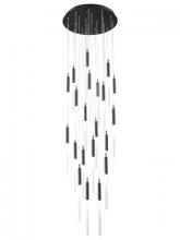  HF2021-FR-BK - Main St. Collection Black 21 Light Pendant Fixture