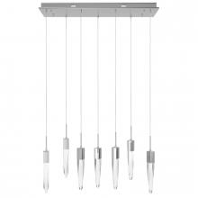 Avenue Lighting HF1900-7-AP-CH-C - The Original Aspen Collection Chrome 7 Light Pendant Fixture with Clear Crystal