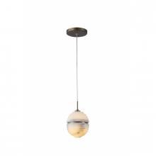  HF2902-AB - Sedona 1 Light Round Alabaster Pendant