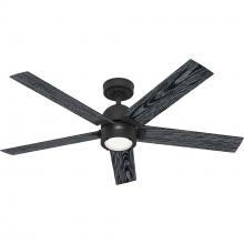  52850 - Hunter 52 inch Erling ENERGY STAR® Matte Black Ceiling Fan with LED Light Kit and Handheld Remote