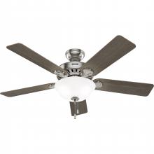  52725 - Hunter 52 inch Pro's Best ENERGY STAR® Brushed Nickel Ceiling Fan with LED Light Kit and Pull Ch