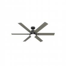  51951 - Hunter 60 inch Gravity Wi-Fi ENERGY STAR® Matte Black Ceiling Fan with LED LT Kit & Handheld Remote