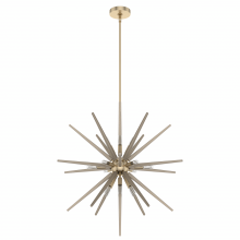 Hunter 19343 - Hunter Jupiter Star Alturas Gold 18 Light Pendant Ceiling Light Fixture