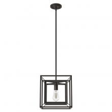 Hunter 19407 - Hunter Doherty Onyx Bengal 1 Light Medium Pendant Ceiling Light Fixture