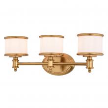  W0479 - Carlisle 23-in. 3 Light Vanity Natural Brass