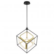  P0413 - Anson 20-in. LED Pendant Matte Black and Gold