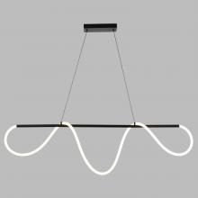  H0303 - Bowman 59-in. W LED Linear Chandelier Matte Black