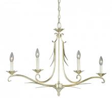  P0099 - Austen 4L Linear Chandelier Silver Leaf