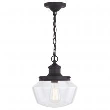  T0547 - Collins 10 in. W Outdoor Pendant Matte Black