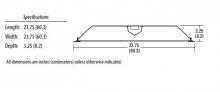  2GTL 2 40L GZ10 LP840 - Lensed LED Troffer, Two lamps, Nominal 4