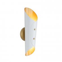  15-1244WTNB - Regina Andrew Vest Sconce (White and Natural Bra