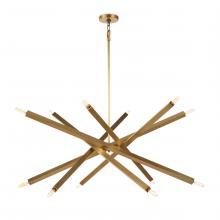  16-1289NB - Regina Andrew Viper Chandelier (Natural Brass)