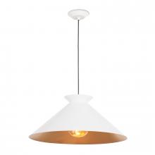  16-1429WT - Regina Andrew Viggo Pendant Large (White and Gol