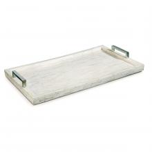  20-1040 - Regina Andrew White Bone and Nickel Tray