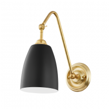  3021-AGB/BK - 1 LIGHT WALL SCONCE