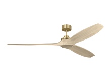 Visual Comfort & Co. Fan Collection 3CLNSM70BBSWWO - Collins Smart 70 Ceiling Fan in Burnished Brass with Washed White Oak Blades