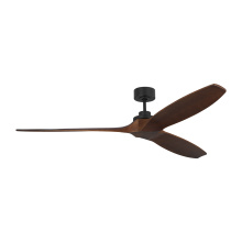 Visual Comfort & Co. Fan Collection 3CLNSM70MBKDW - Collins Smart 70 Ceiling Fan in Midnight Black with Dark Walnut Blades