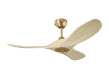 Visual Comfort & Co. Fan Collection 3MAVSM44BBSWWO - Maverick Smart 44 Ceiling Fan in Burnished Brass with Washed White Oak Blades