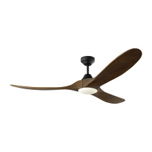Visual Comfort & Co. Fan Collection 3MAVSM60MBKD - Maverick Smart 60 LED Ceiling Fan in Midnight Black with Dark Walnut Blades and Light Kit
