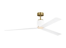 Visual Comfort & Co. Fan Collection 3PESM66BBSD - Peel Smart 66 LED - Burnished Brass