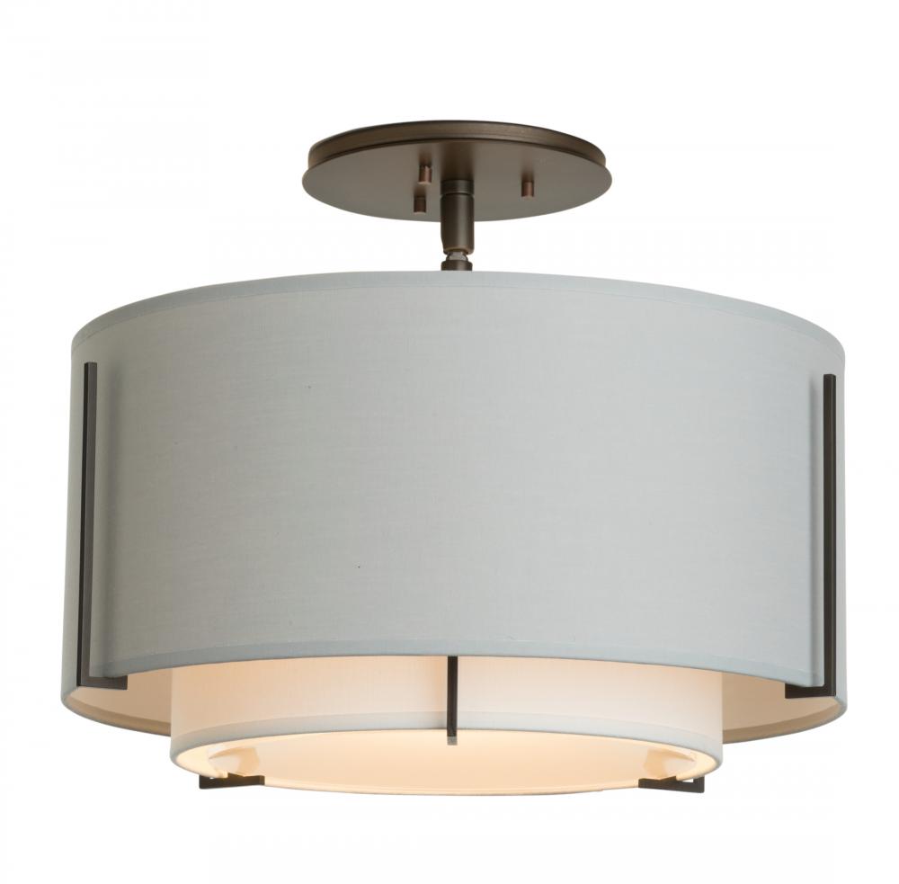 Exos Small Double Shade Semi-Flush