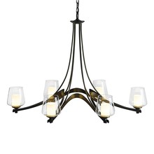  104116-SKT-07-ZU0291 - Oval Ribbon 6 Arm Chandelier