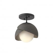 Hubbardton Forge 121377-SKT-10-20-GG0711 - Brooklyn 1-Light Double Shade Semi-Flush