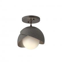 Hubbardton Forge 121377-SKT-14-20-GG0711 - Brooklyn 1-Light Double Shade Semi-Flush