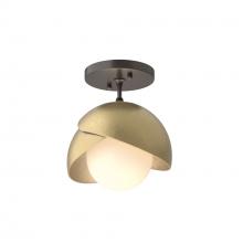 Hubbardton Forge 121377-SKT-14-86-GG0711 - Brooklyn 1-Light Double Shade Semi-Flush