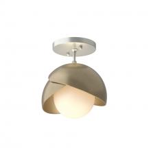 Hubbardton Forge 121377-SKT-82-84-GG0711 - Brooklyn 1-Light Double Shade Semi-Flush