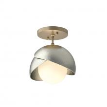 Hubbardton Forge 121377-SKT-84-85-GG0711 - Brooklyn 1-Light Double Shade Semi-Flush